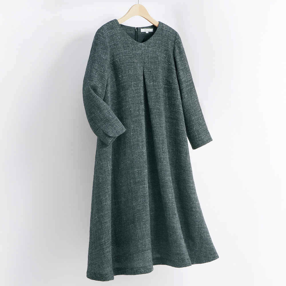 ウール混ワンピース