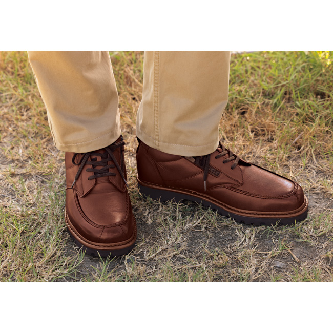 軽量オールレザーキャラバンシューズ/ミドルカット