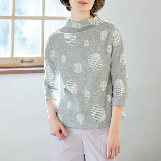 ドットジャカードプルオーバー