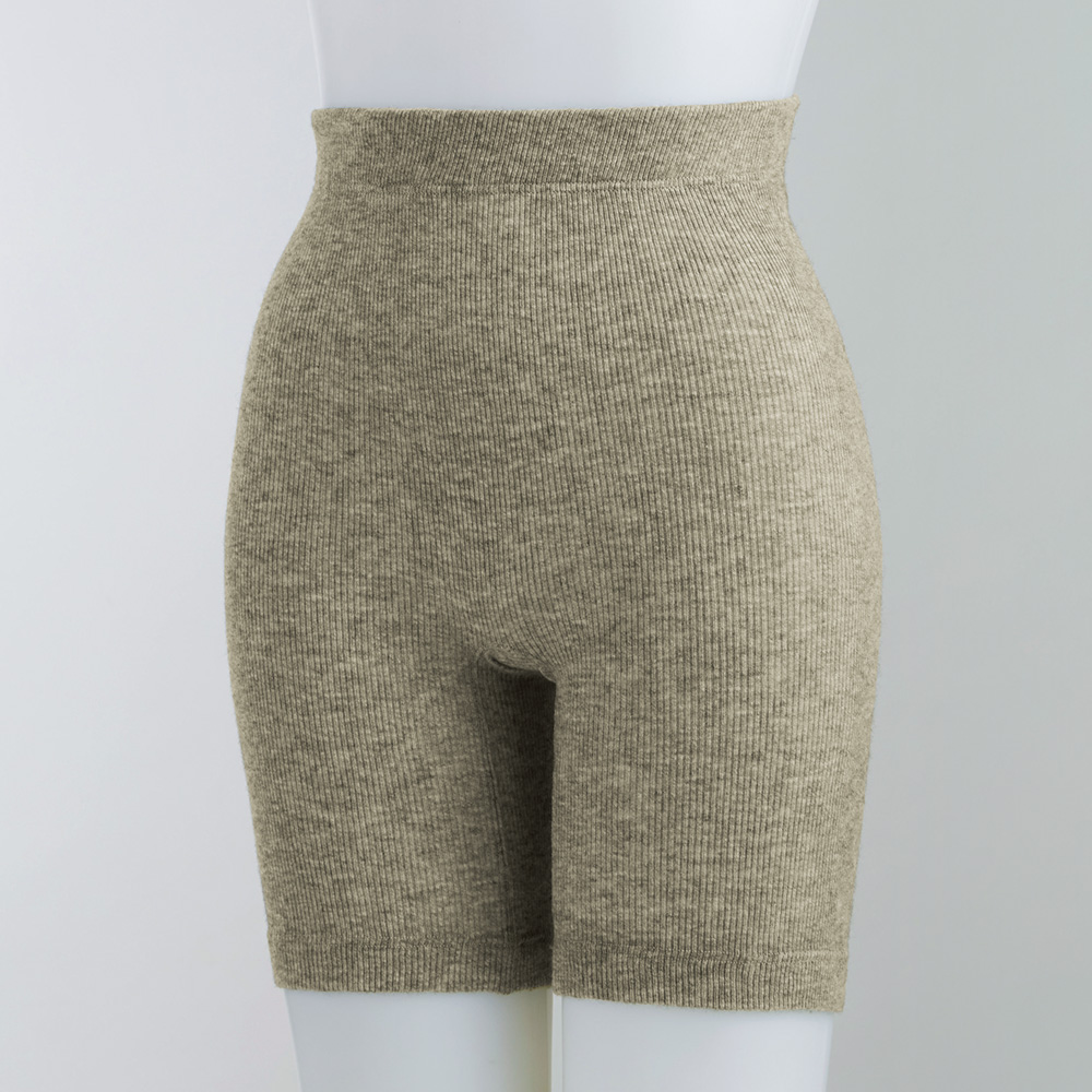 ヤク混テレコ三分丈ボトム/2枚セット