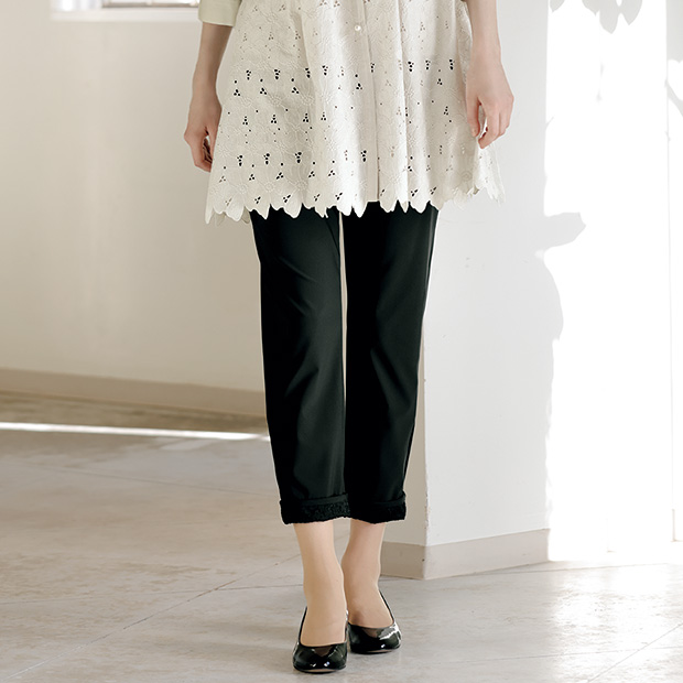 ターンアップスリムパンツ