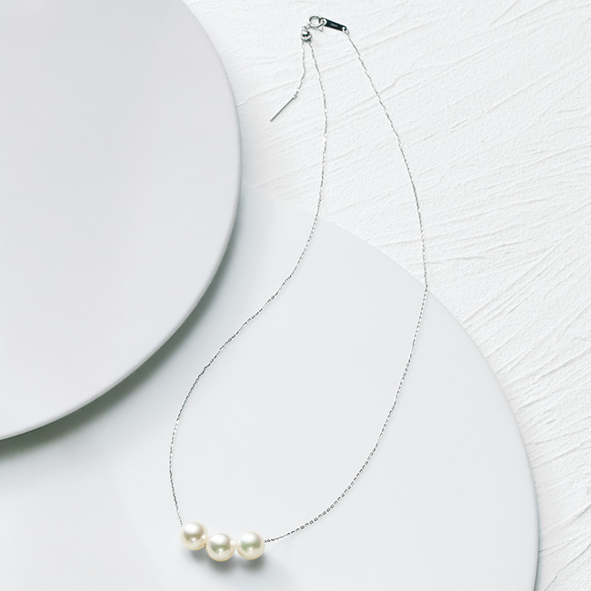 無調色・パールスルーネックレス/当社限定
