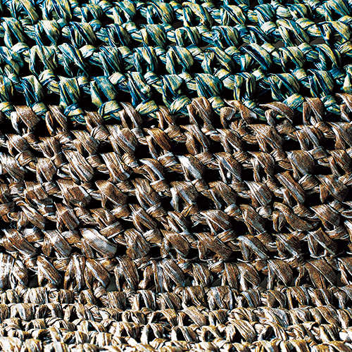 手編みの和紙混ローラブルハット