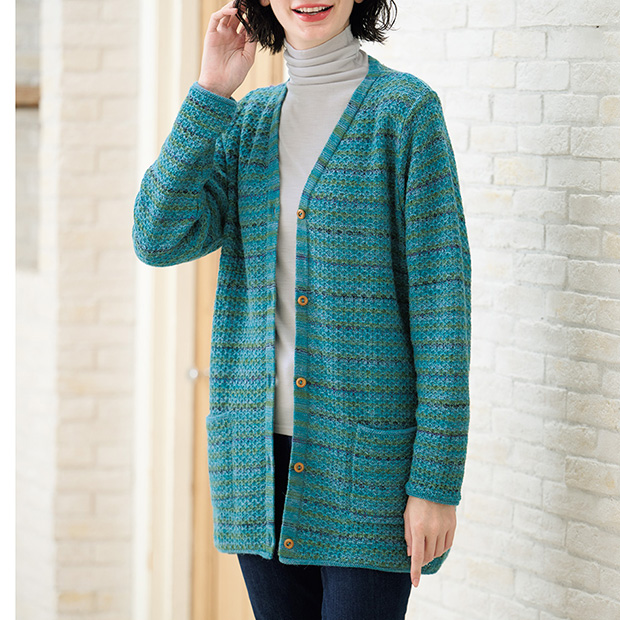 アルパカカーディガン