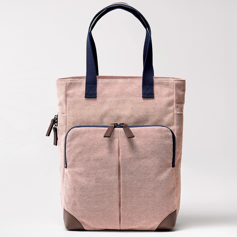 8号シャンブレー帆布･大人のスリムトート