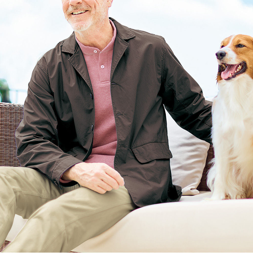 ウォッシュドタイプライター･シャツジャケット