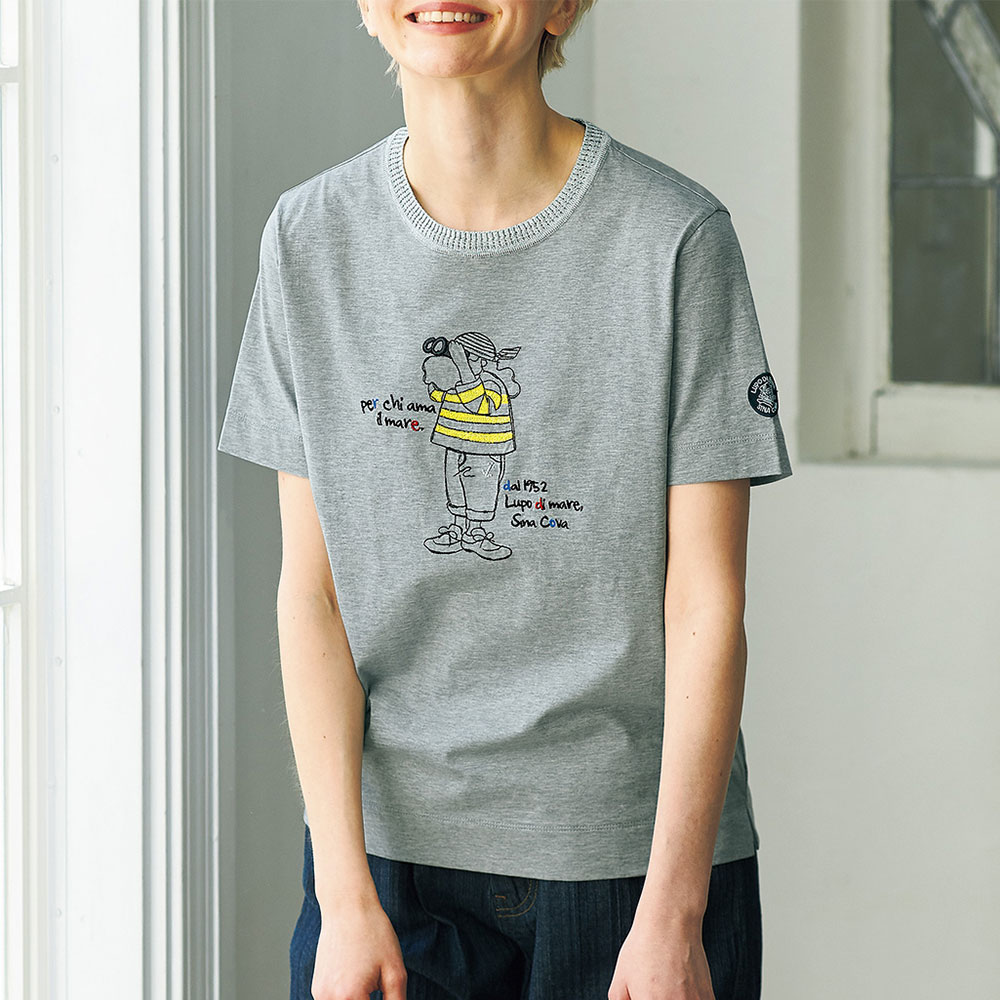 襟デザインTシャツ