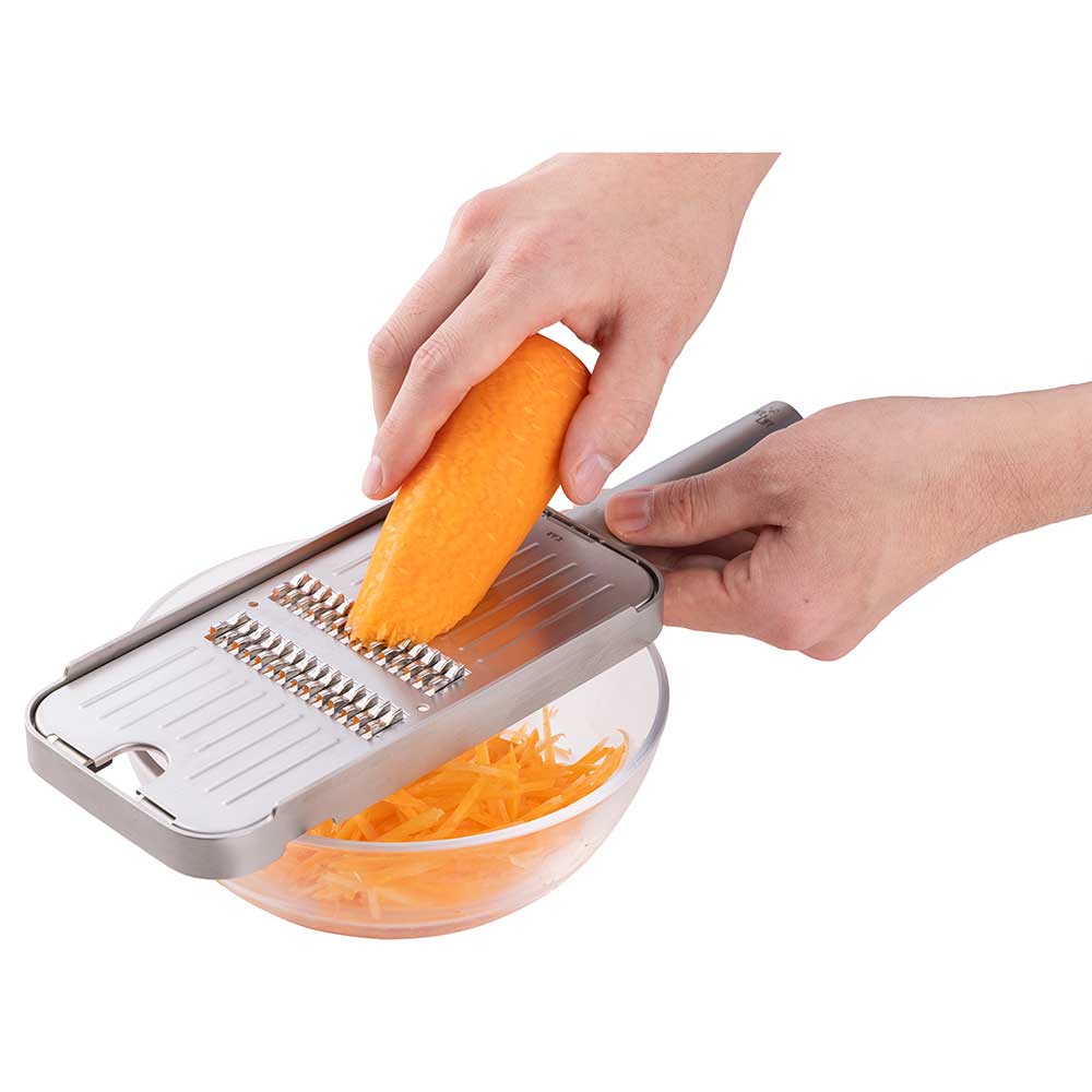 オールステンレス千切り＆スライサー 極刃