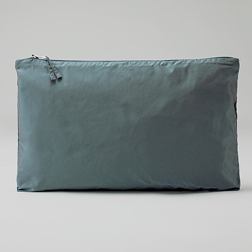 シャンブレー･メモリー軽量コート／収納袋付き