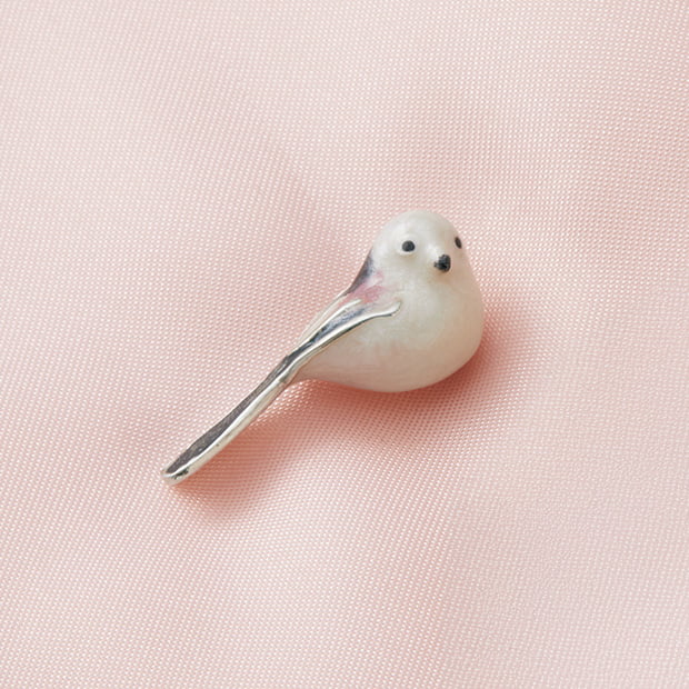 ピンブローチ／シマエナガ