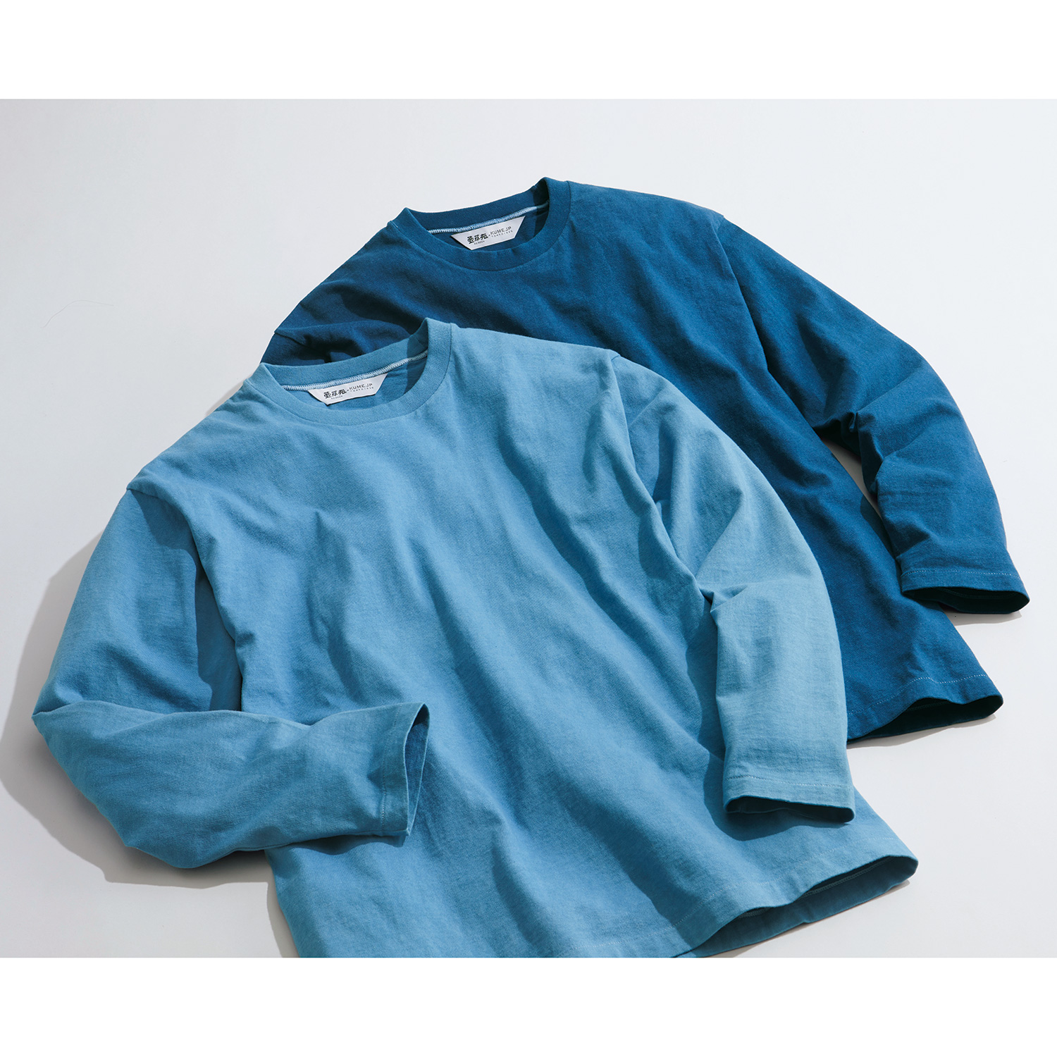 天然藍染･久米繊維謹製長袖Tシャツ