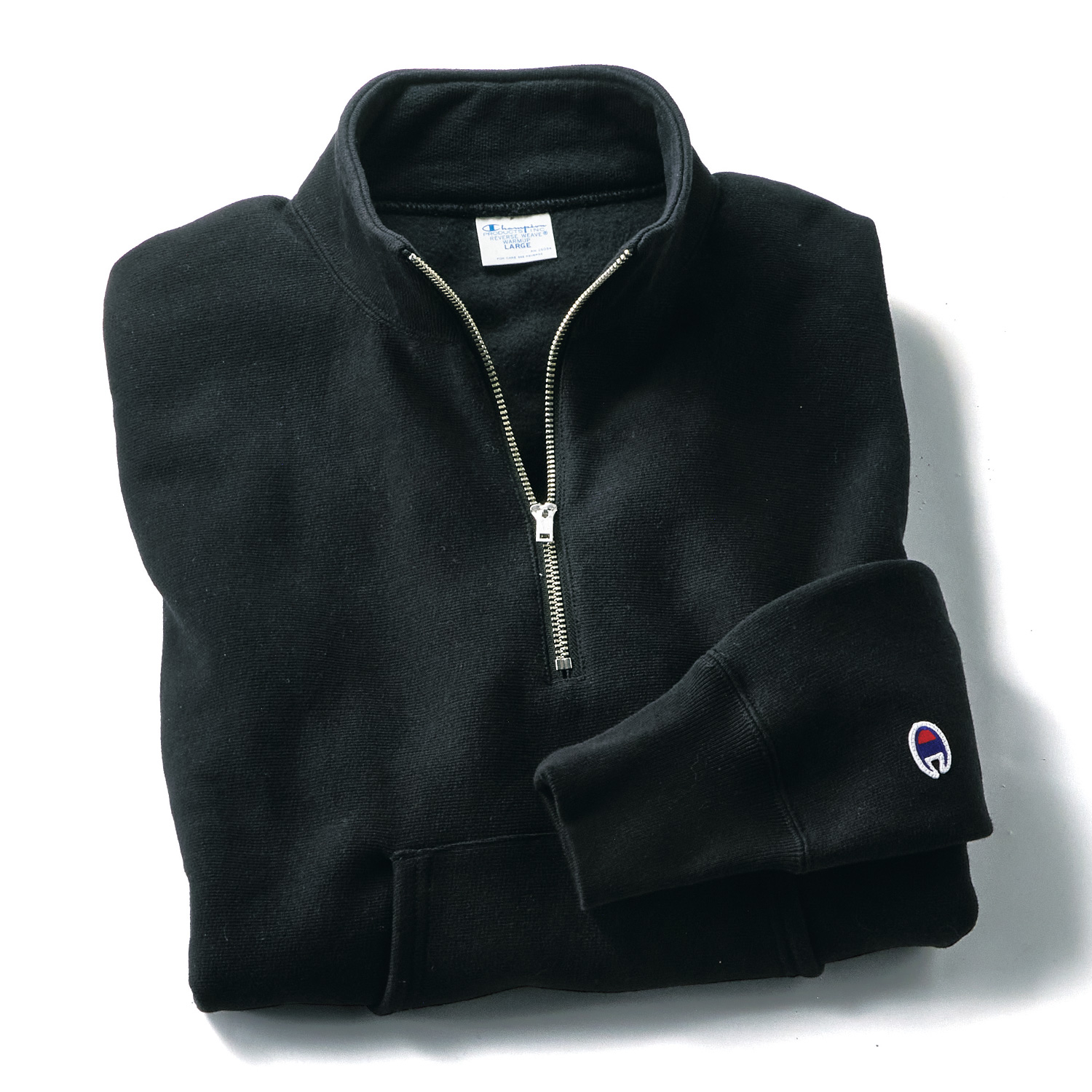 リバースウィーブ･裏起毛ハーフジップシャツ