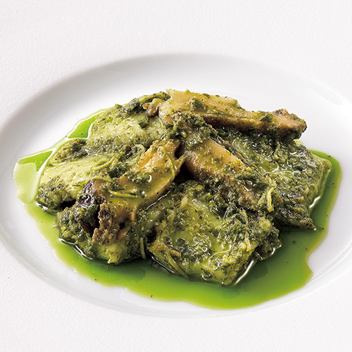 鮑と烏賊の翡翠炒め