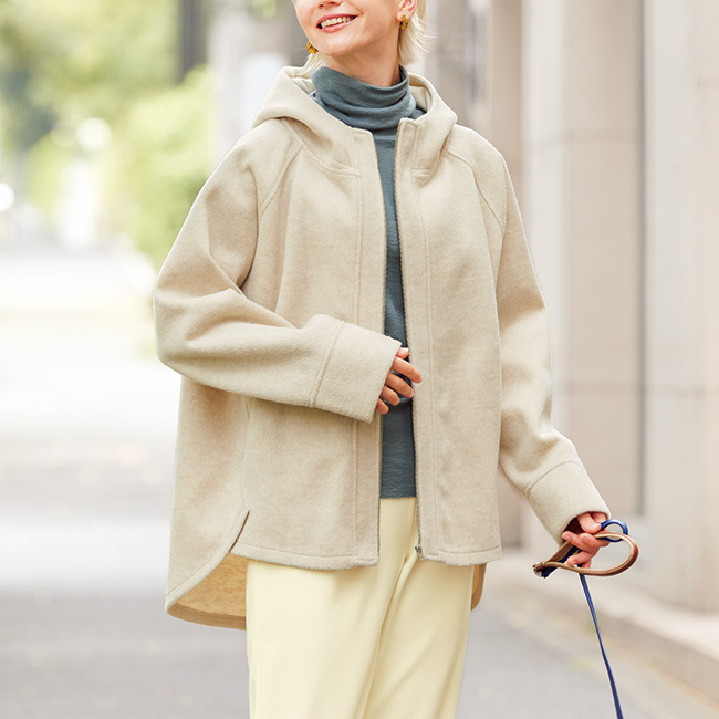 メリノウールウォッシャブルニットプルオーバー