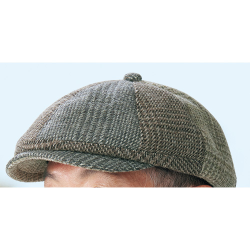 ツイード生地のキャプケット