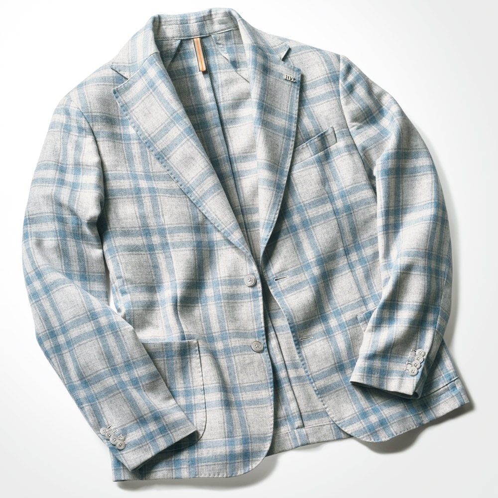 コットンウール･チェック柄ジャケット