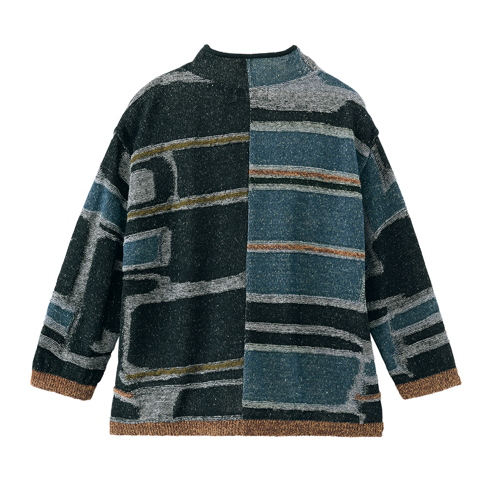 シルク混ニットジャケット