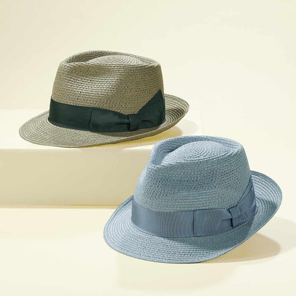 リネンブレード混のハット