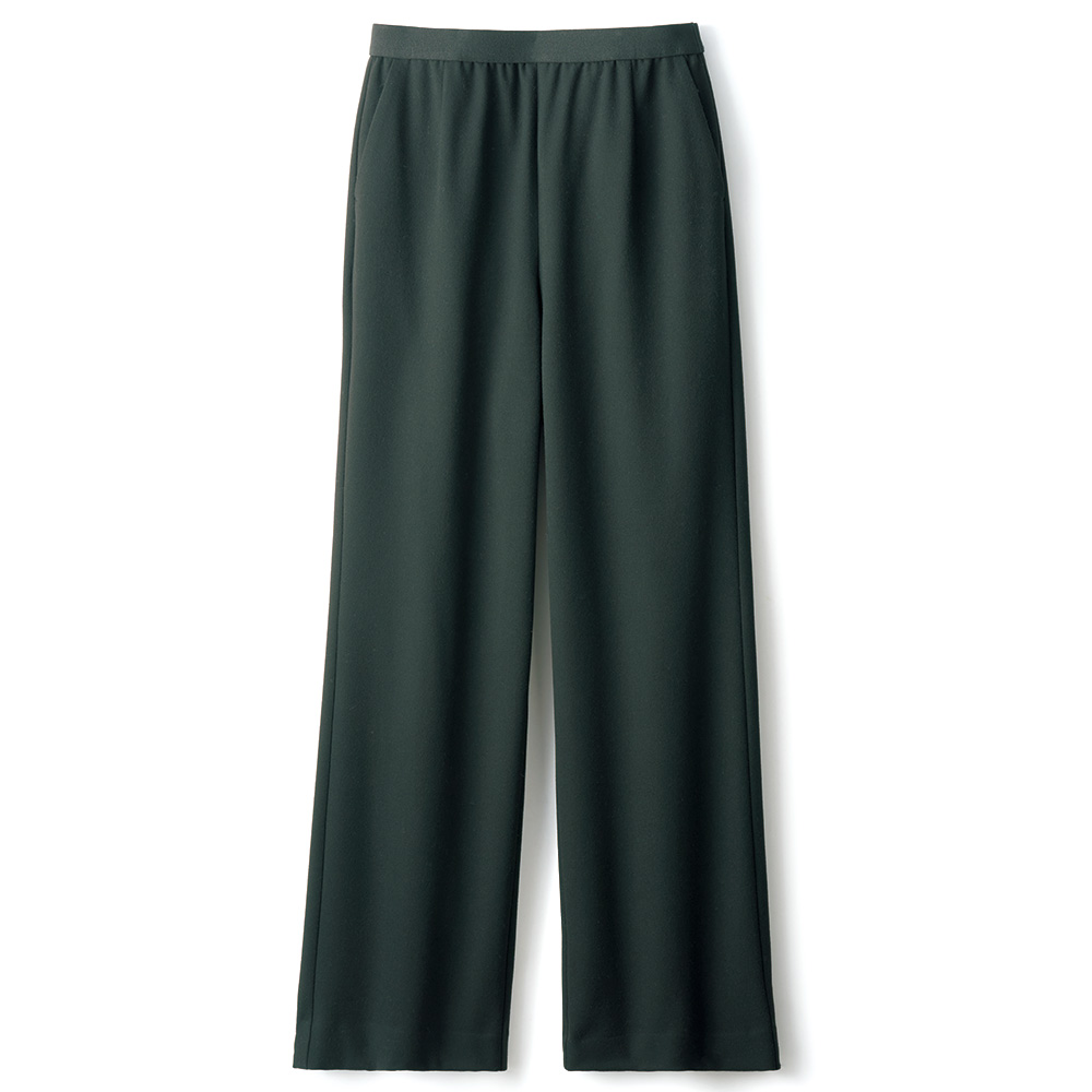 両面起毛のストレートパンツ