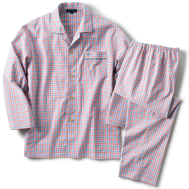 サッカーチェック･テーラーパジャマ