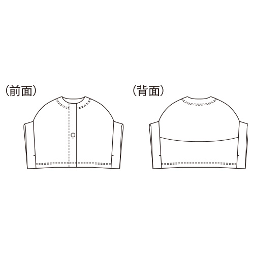 コットンフレンチスリーブベスト