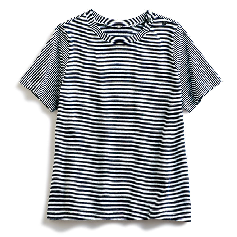 先染めボーダーTシャツ