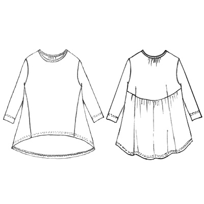 コットンデザインプルオーバー