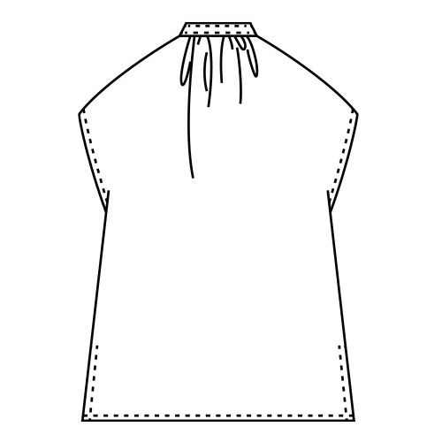 ボタニカルプリントブラウス