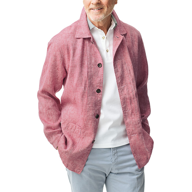 ヨーロピアンリネン･軽量カバーオール