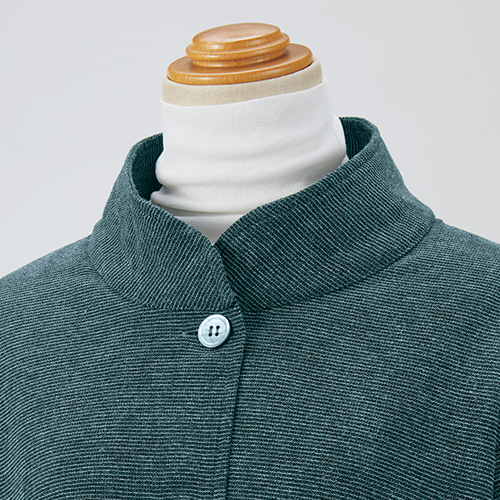 婦人用スタンドカラー･デザインコート