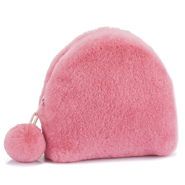 ミンクのポンポンポーチ