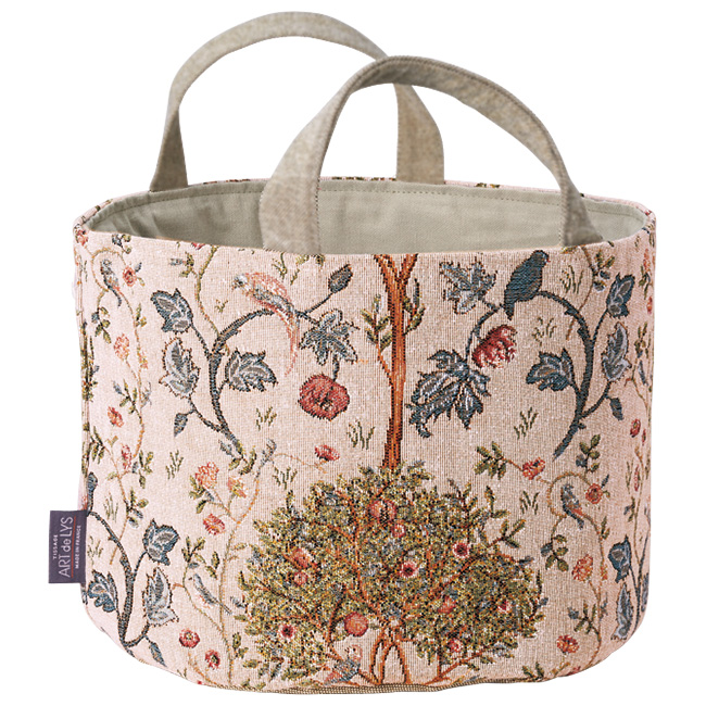 ゴブラン織インテリアバスケット大