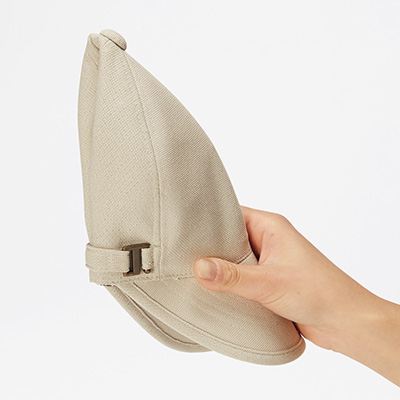 からみ織りの遮熱ローラブルキャップ