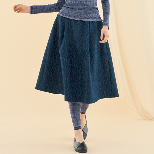 ジャカードタックスカート