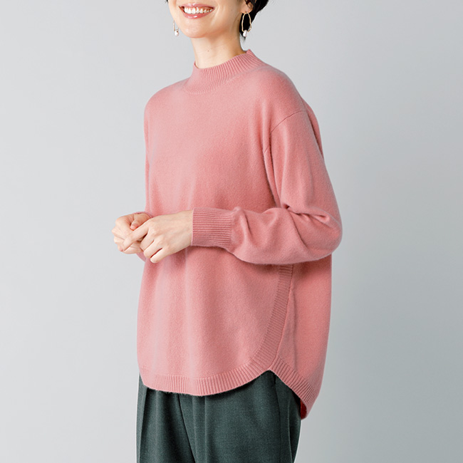 洗えるウールカシミヤ･プルオーバー