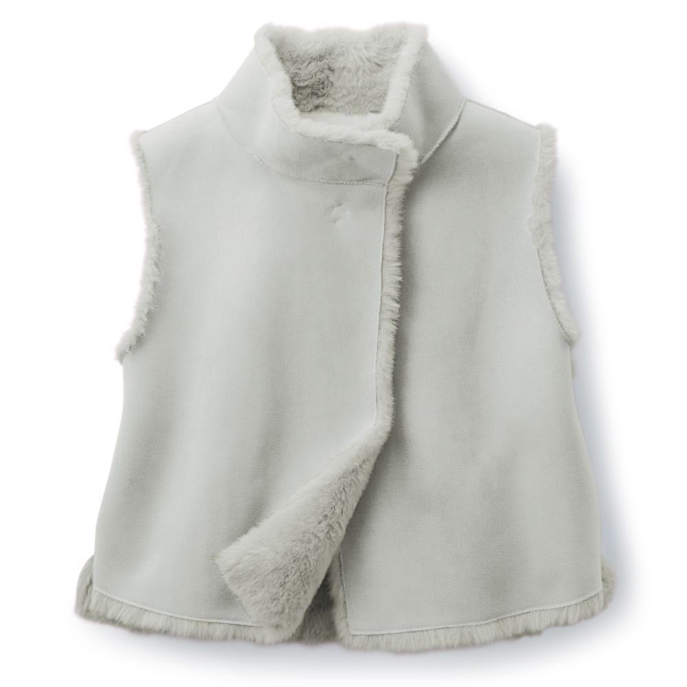 フェイクムートンリバーシブルベスト