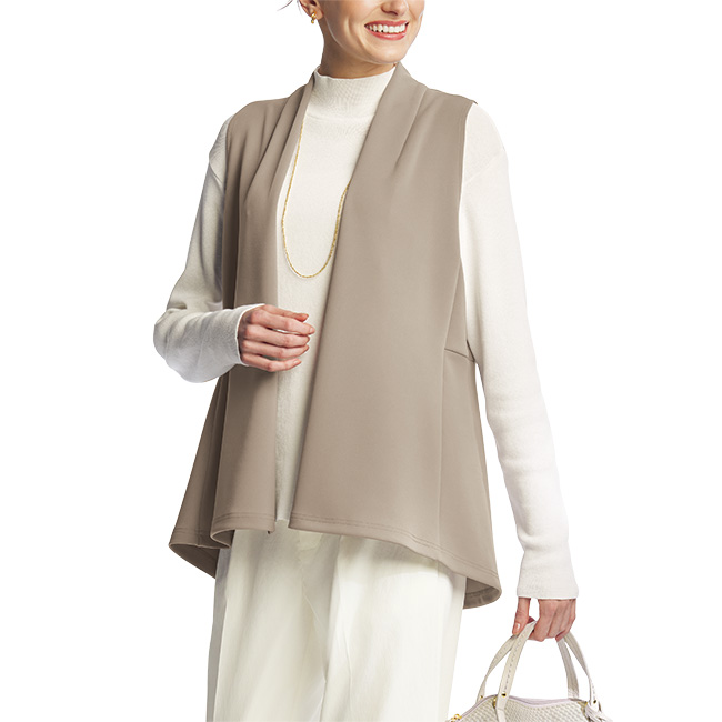 細リブハイネックプルオーバー