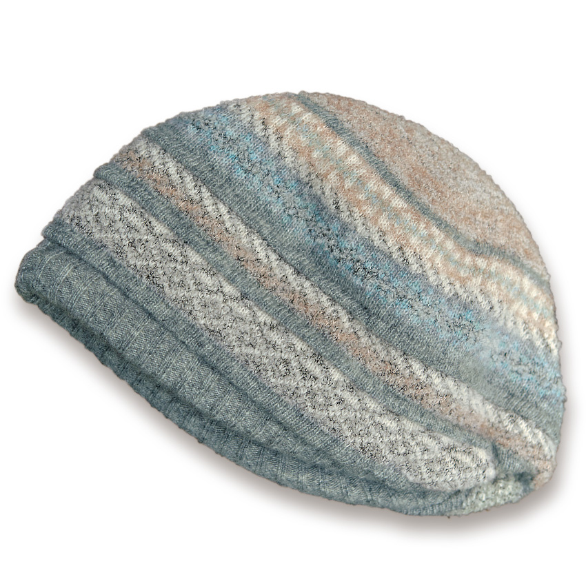 ノルディック柄ジャカードニット帽子