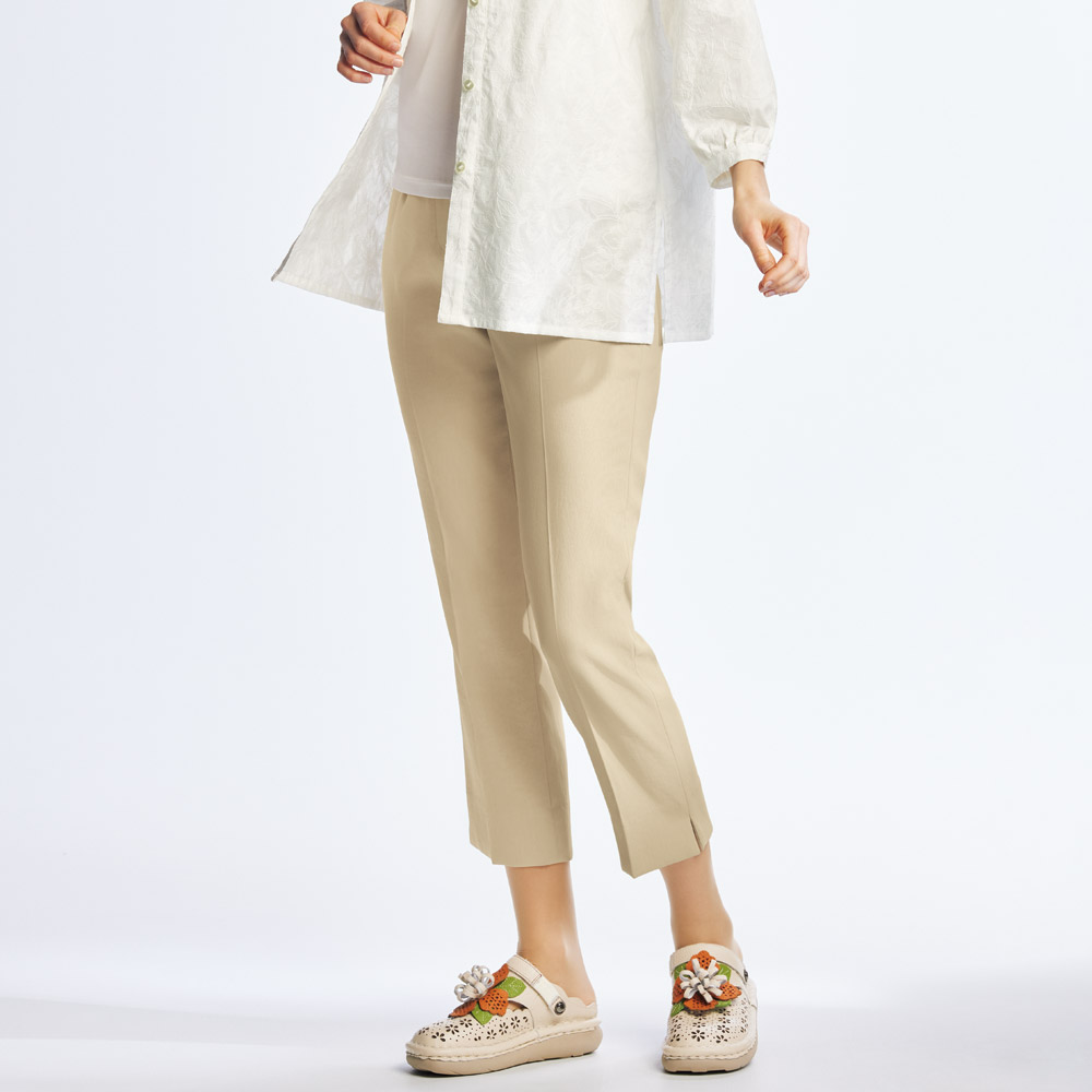 二重織りストレッチ･テーパードパンツ