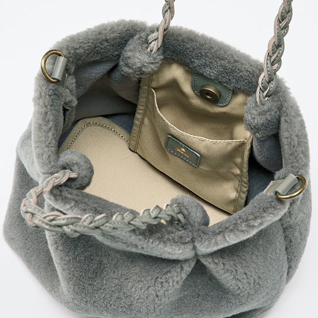 ムートン調2ウェイバッグ