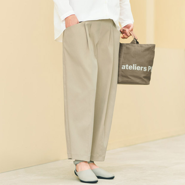 ハイストレッチ･ツータックパンツ