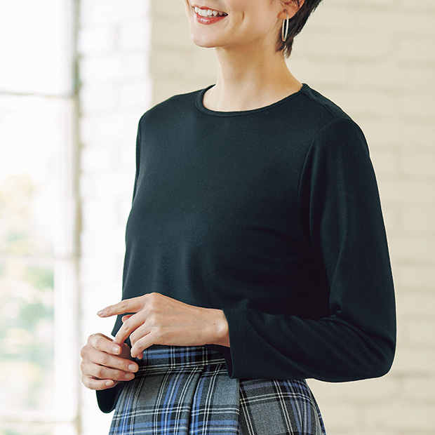 洗えるウールのプルオーバー