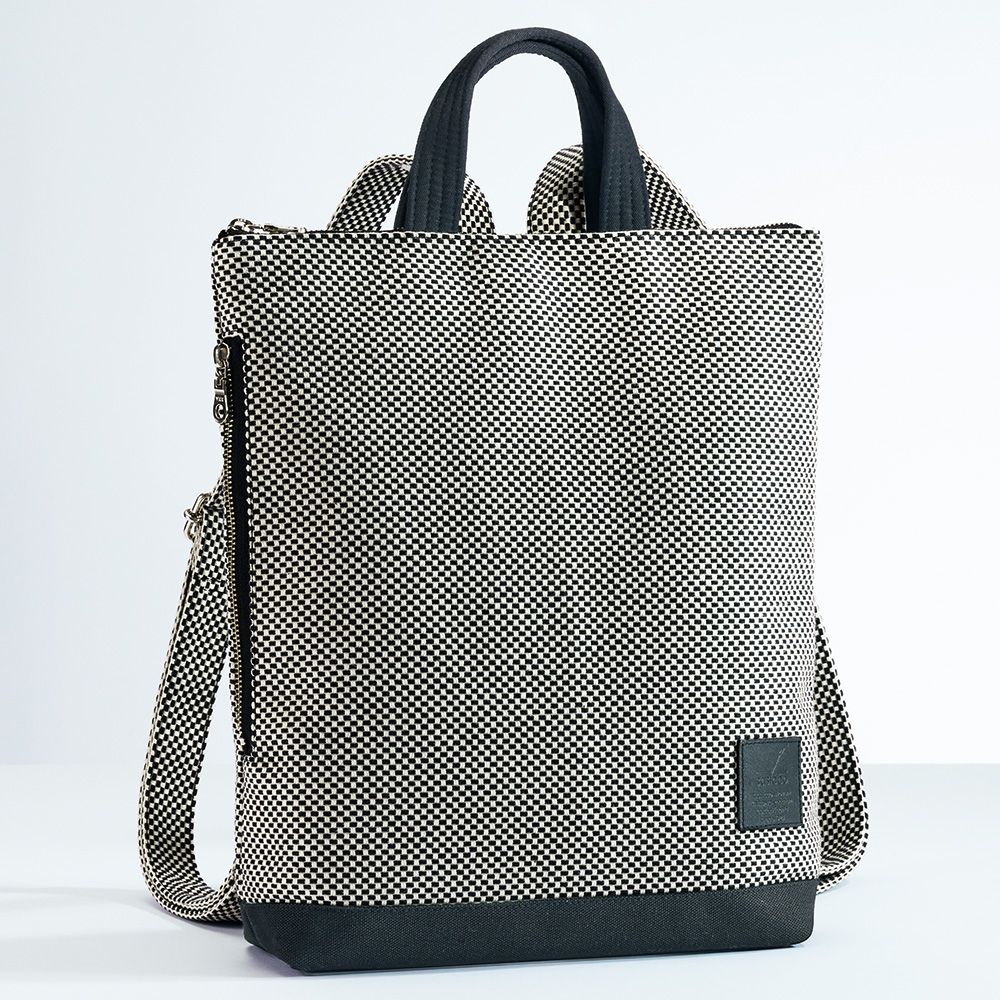 刺し子織り･手持ちもできるリュック