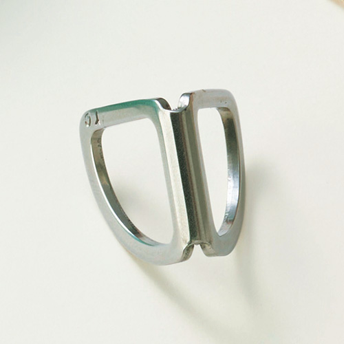 リング付きミニスカーフ／コットン