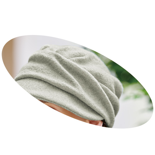 軽やかウールのキャスケット