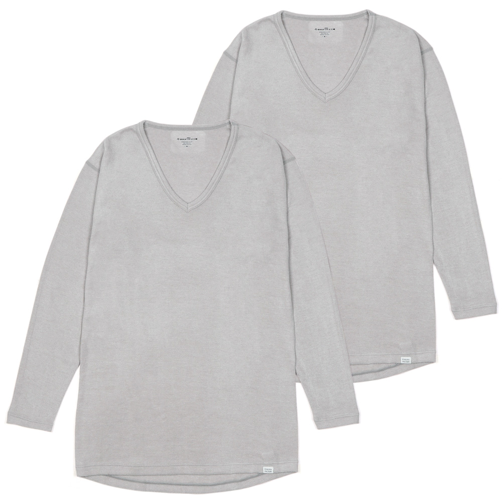 吸湿発熱・アンダーシャツ/同色2枚セット