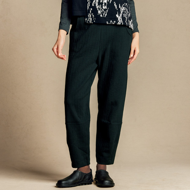 ストライプジャカードパンツ