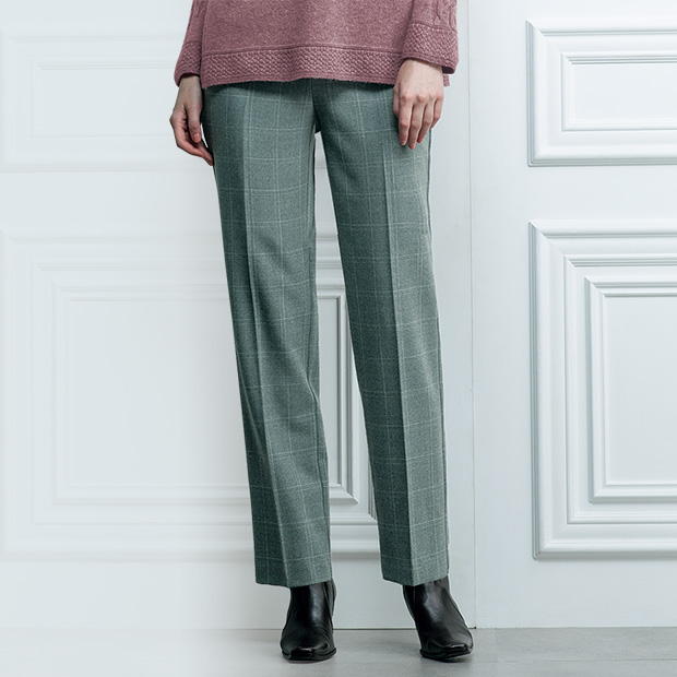 ラメ入りチェックスパッツパンツ