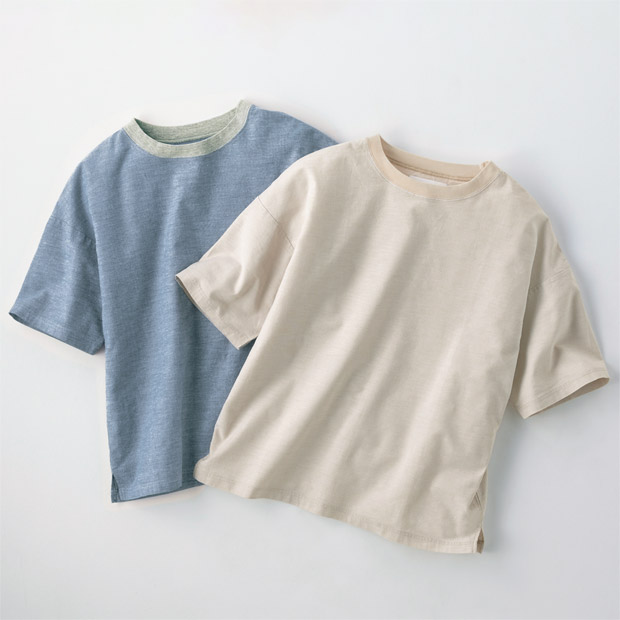 コットンシャンブレープルオーバー／2色セット