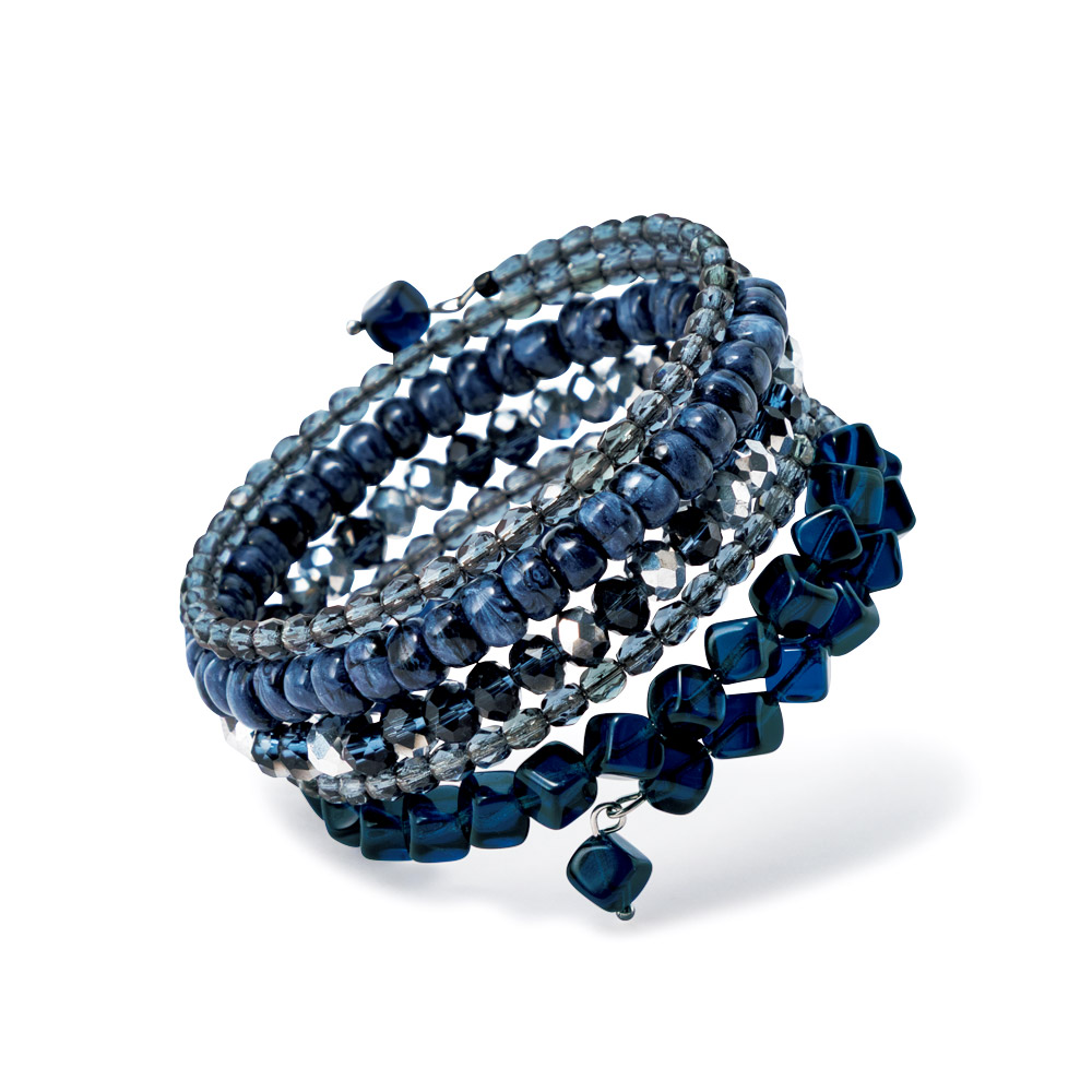 ビーズコイルバングル